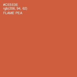 #CE5E3E - Flame Pea Color Image